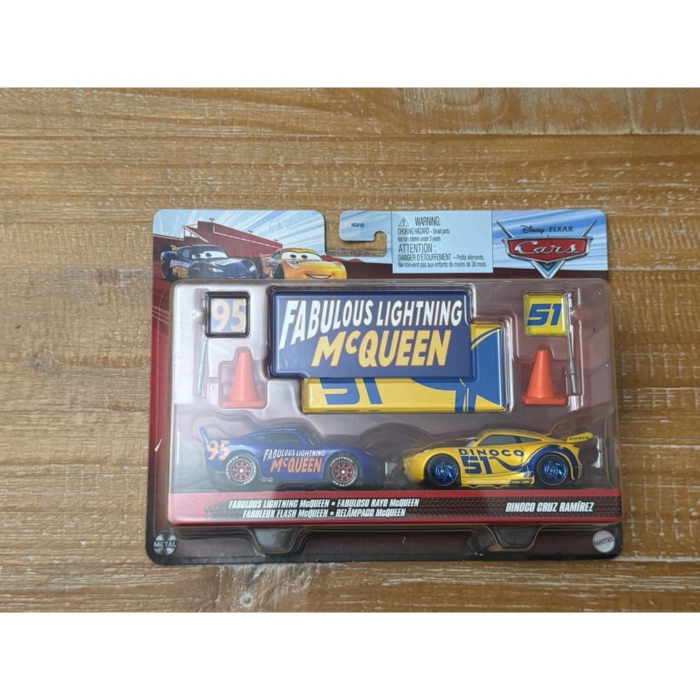 DISNEY PIXAR CARS ACCESSORY FABULOUS LIGHTNING MCQUEEN CRUZ‎ 2023 2 PACK